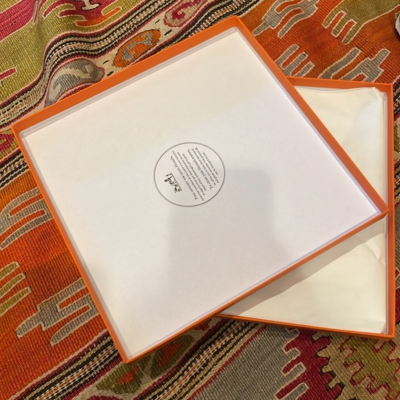 Hermés Cent Plis Des Miao Authentic Printed Silk 34” Square Square Scarf